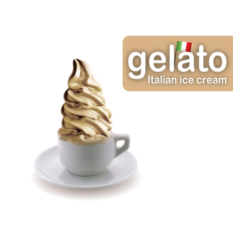 Hazelnut Latte Gelato Natural and artificial flavorA coffee flavor layered with a subtle smack of hazelnut cream.