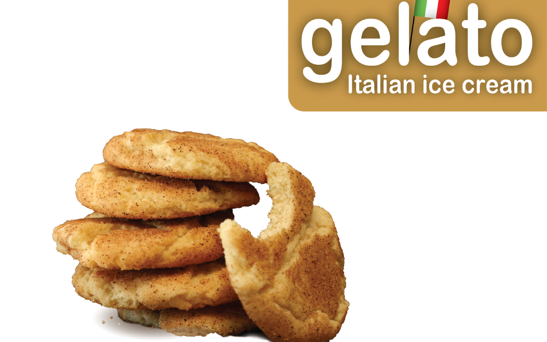 Snickerdoodle Gelato This classic cinnamon-sugar cookie flavor will make you feel like you’re back in Grandma’s kitchen.