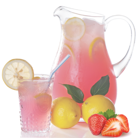 Strawberry Lemonade Sweet and tart, refreshing and delicious. *non-dairy