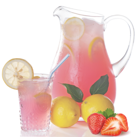 Strawberry Lemonade Natural and artificial flavorSweet and tart, refreshing and delicious. *non-dairy