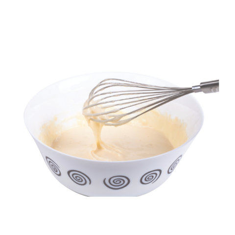 White Cake Batter Natural and artificial flavorNo whisk required. Pair with your favorite topping – it goes well with everything!