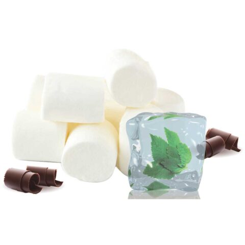 Arctic Mallow Kiss Natural and artificial flavorEnjoy a cool breeze of mint followed by fluffy mallow cream; finished with ribbons of silky smooth milk chocolate.