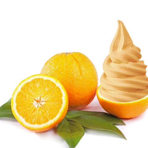 Dole Soft Serve® Orange This flavor is outstanding on its own, or try combining with one of our classic vanilla flavors for an orange creamsicle inspired treat! *non-dairy