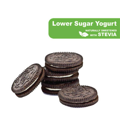 Double Stuff’t Cookies N’ Cream A fan favorite because it’s packed with real chocolate wafers and extra vanilla cream filling and is sweetened with natural Stevia.